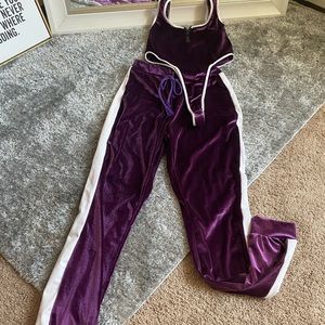 Two piece sweatsuit